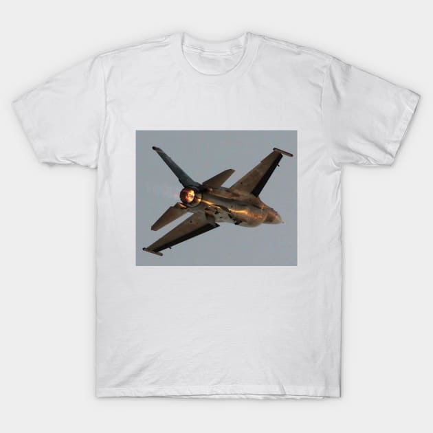 F-16 in Afterburner T-Shirt by acefox1